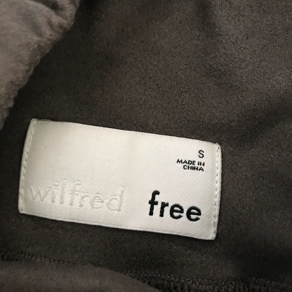 Aritzia wildfred suede charcoal high waist pants - Picture 5 of 6